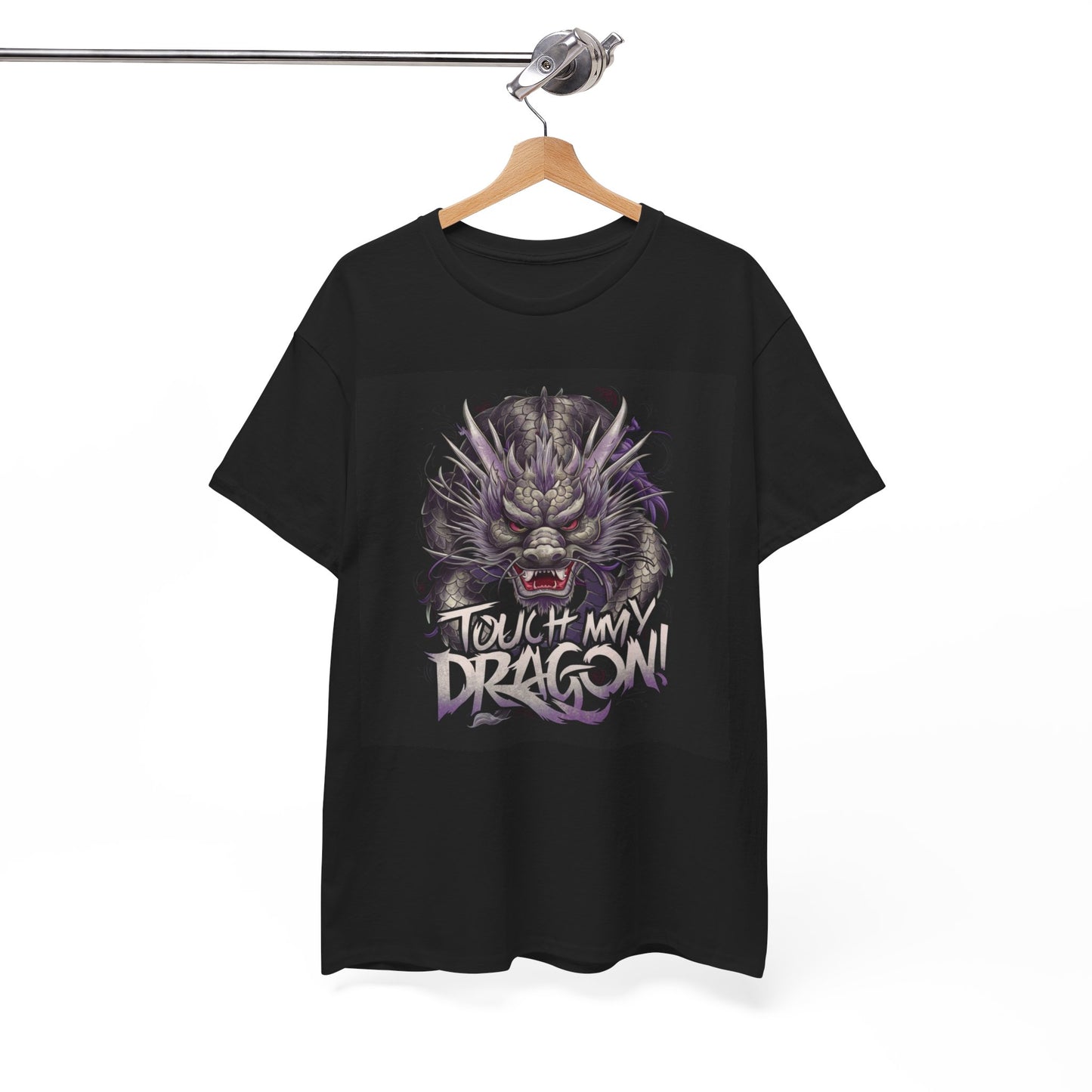 Want to Touch My Dragon? - Red - Unisex Heavy Cotton Tee
