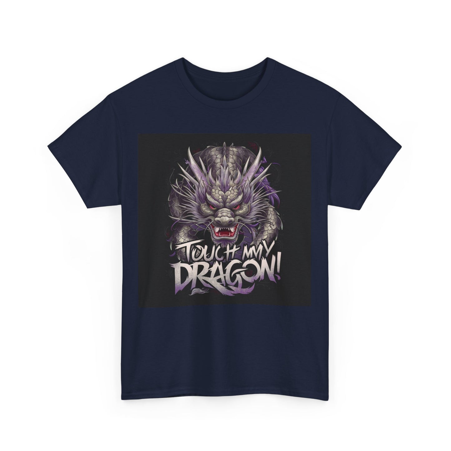 Want to Touch My Dragon? - Red - Unisex Heavy Cotton Tee
