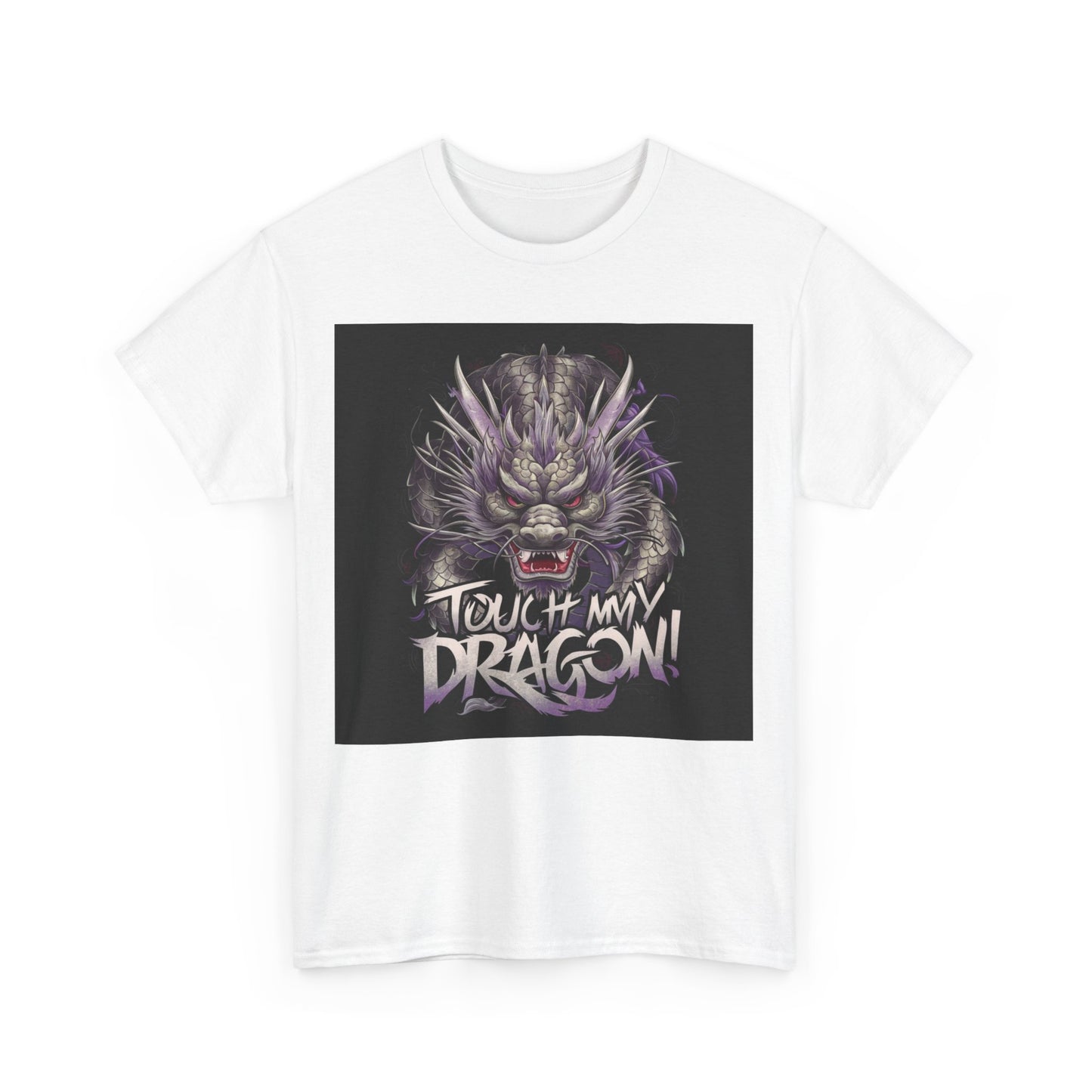 Want to Touch My Dragon? - Red - Unisex Heavy Cotton Tee