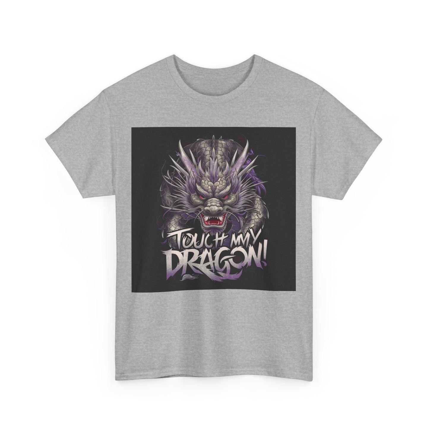 Want to Touch My Dragon? - Red - Unisex Heavy Cotton Tee