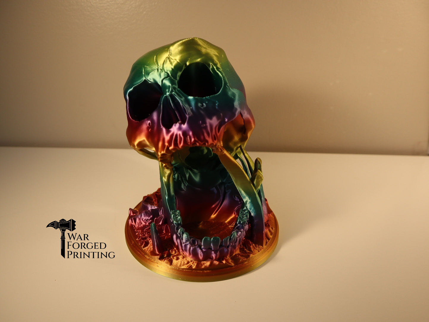 Desert Kiss Skull Dice Tower, Tabletop Fantasy Role Play RPG Gaming Cosplay Props - Dungeons and Dragons DnD D&D