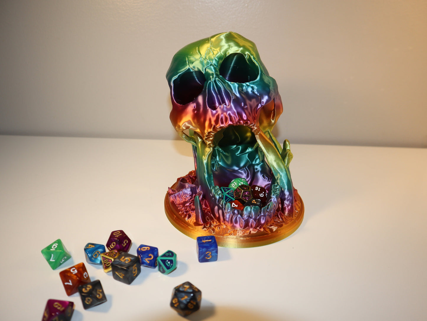 Desert Kiss Skull Dice Tower, Tabletop Fantasy Role Play RPG Gaming Cosplay Props - Dungeons and Dragons DnD D&D