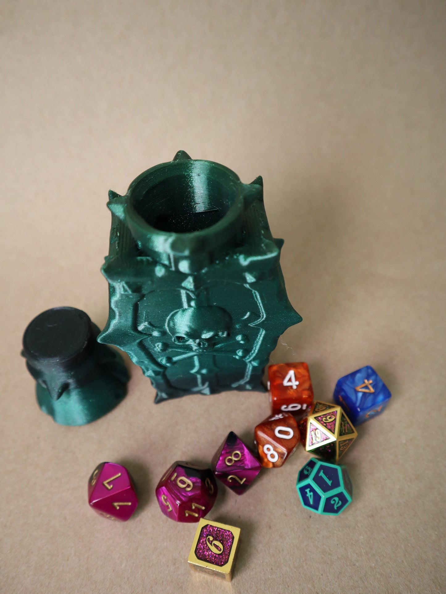 Potion of Poison Dice Container, D&D Accessory, Dice Goblin Approved! Large or Small, Apothecary Vial, Great for Rogues or gift a DnD player