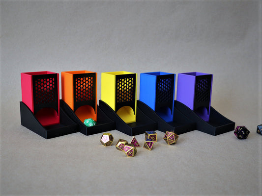 Tiny Dice Tower | Foldable Mini Portable Gaming Accessory | Modular Play and Customizable | Ready Compact on-the-go Pathfinder/Dnd Gameplay