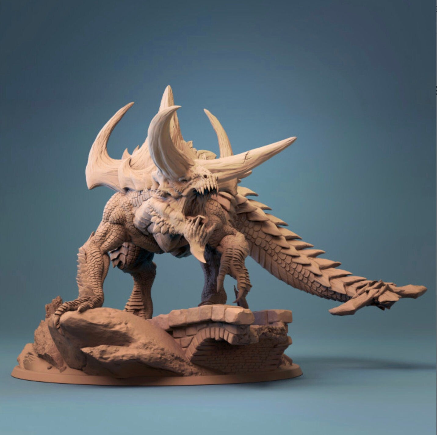 Legendary Tarrasque Monster | Dungeons and Dragons Miniature from Lord of the Print | Fantasy Model for Pathfinder or any Table Top Game