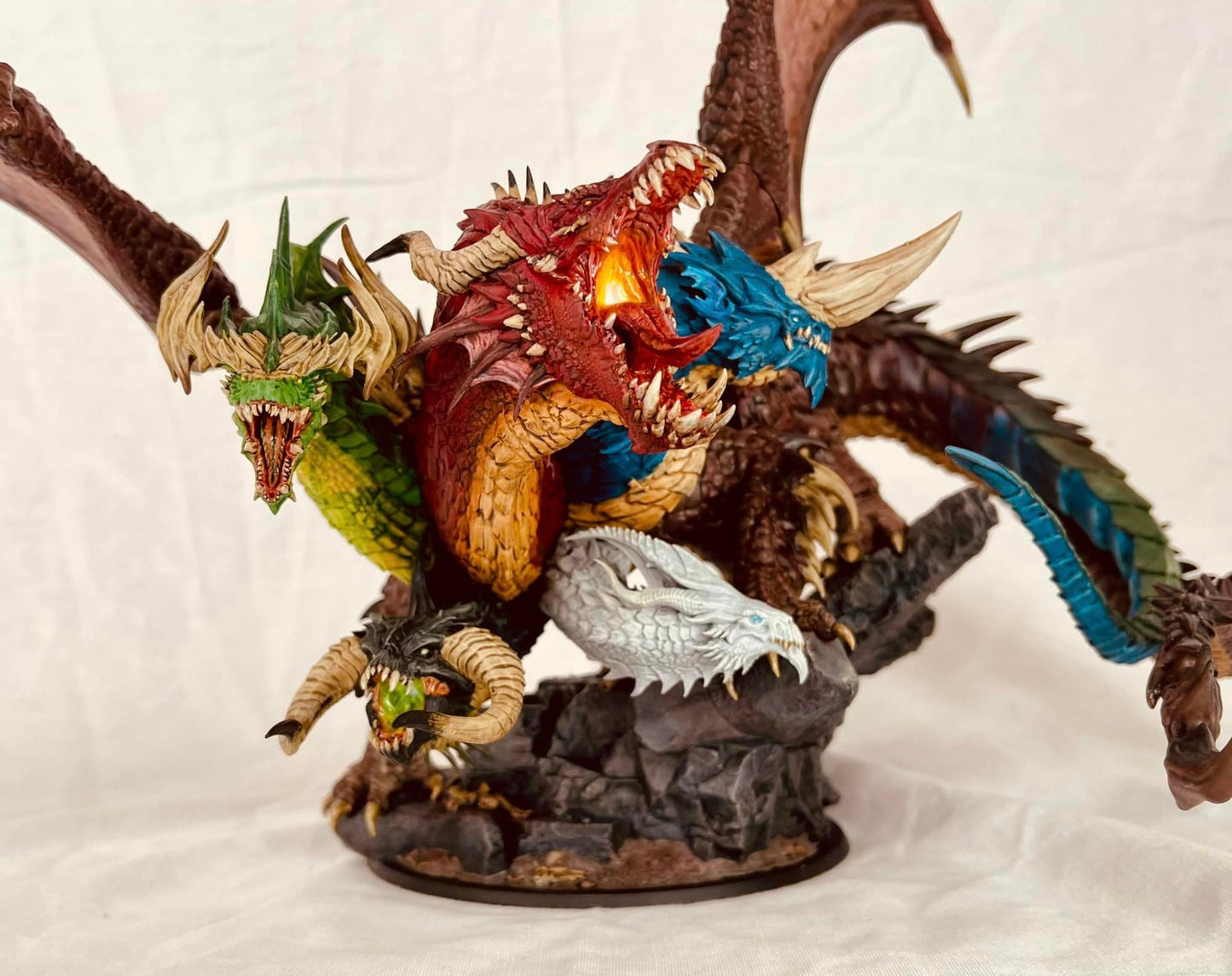 Tiamat Legendary Dragon Queen | Lord of the Print Fantasy Model | Pathfinder, D&D, Tabletop Gaming, Role Play Miniature | 28mm and 32mm Mini