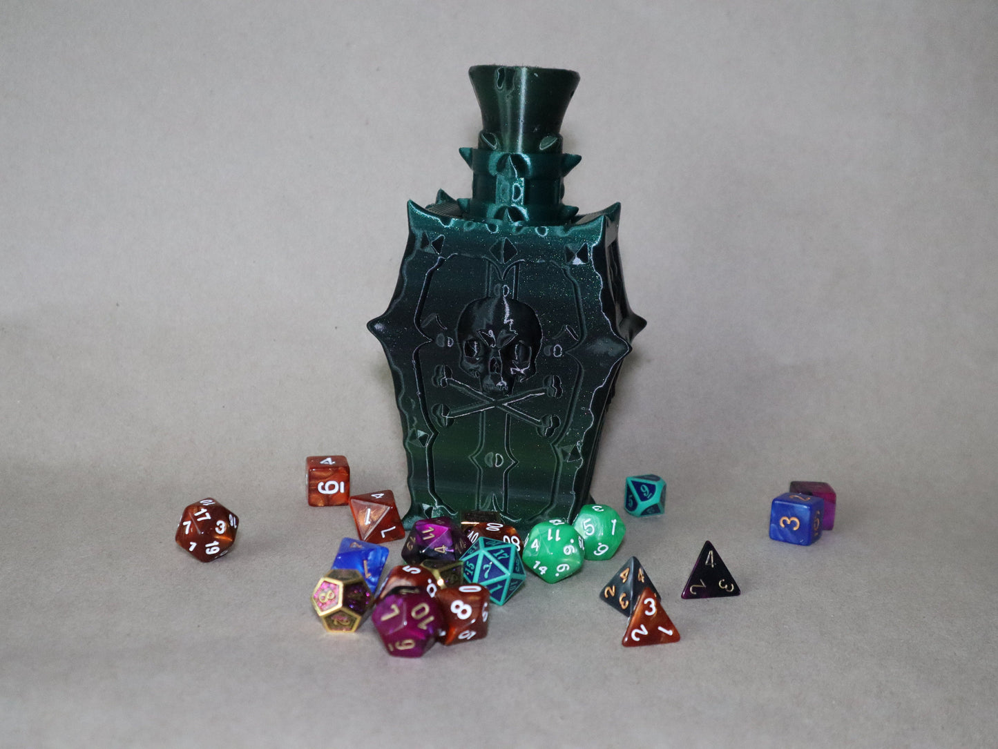 Potion of Poison Dice Container, D&D Accessory, Dice Goblin Approved! Large or Small, Apothecary Vial, Great for Rogues or gift a DnD player