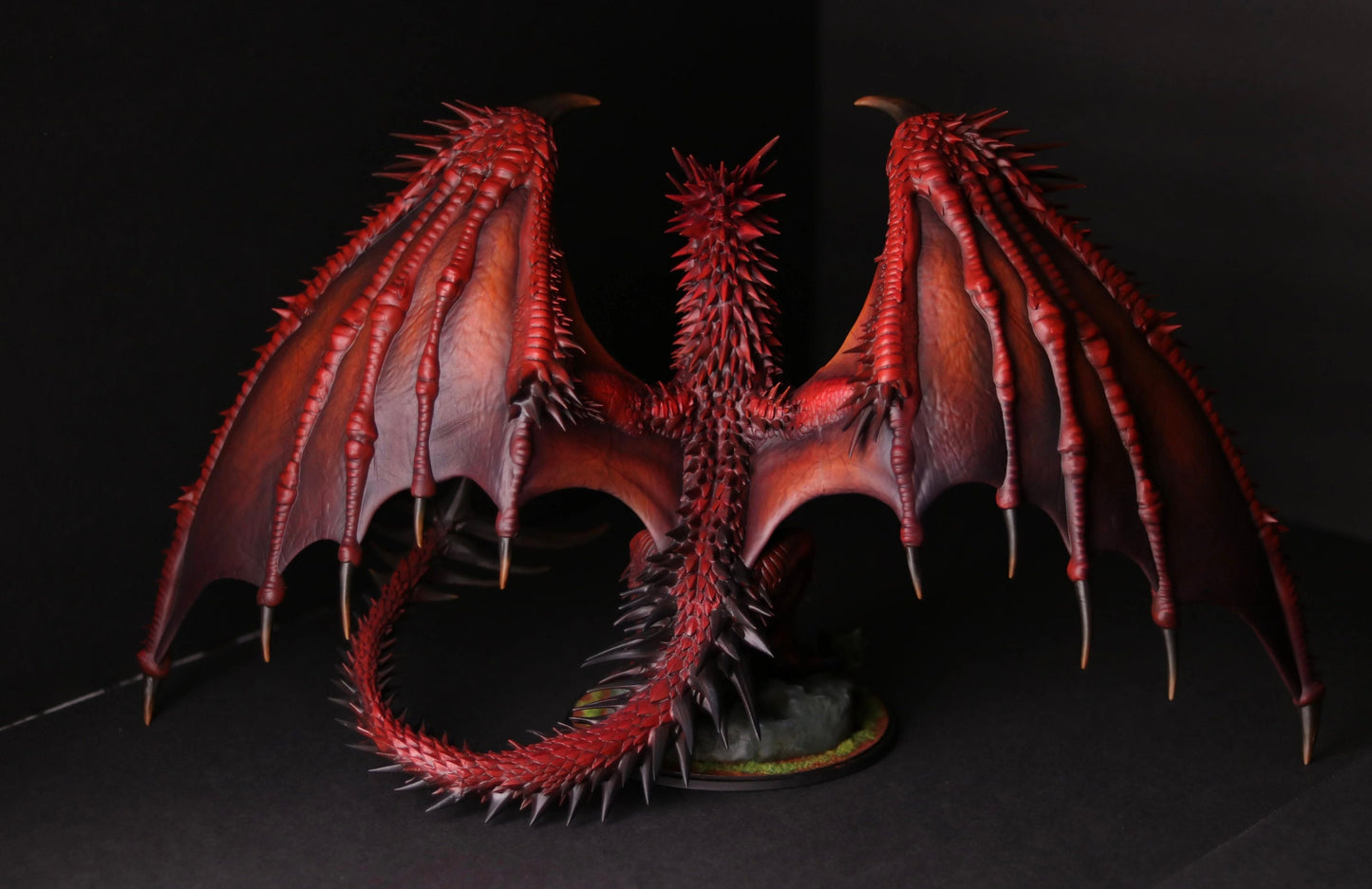 Elder Red Dragon Miniature | Ancient Red Dragon | DnD and Pathfinder or RPG tabletop game | Physical 3D Resin Mini | Lord of the Print