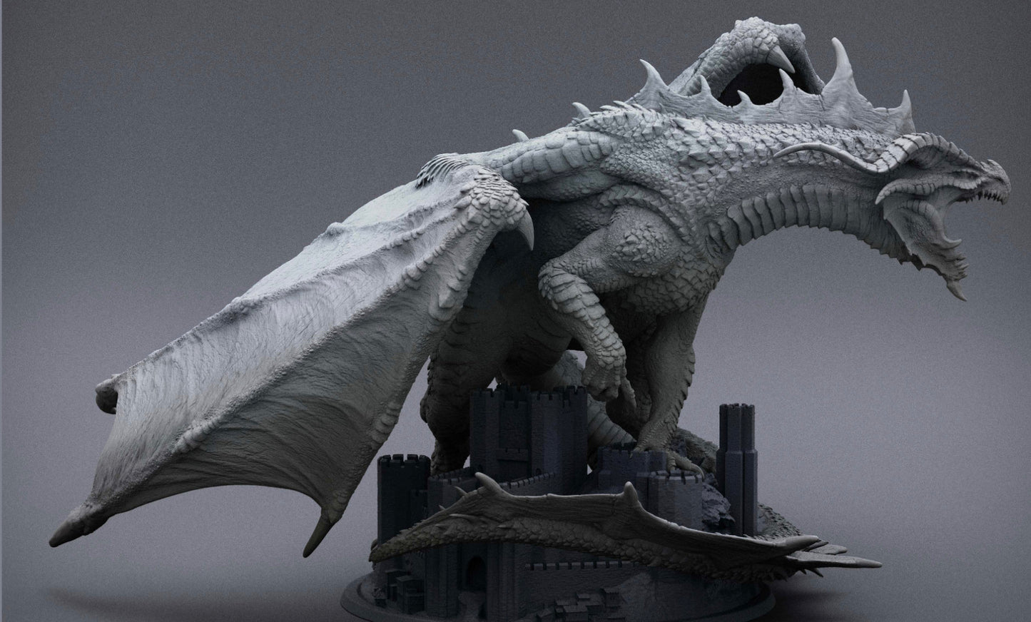 Legendary Red Dragon Ancient Chromatic | Elder Red Dragon for a BBEG | Base can be a castle or a rock | DnD Roleplay games RPG Many sizes