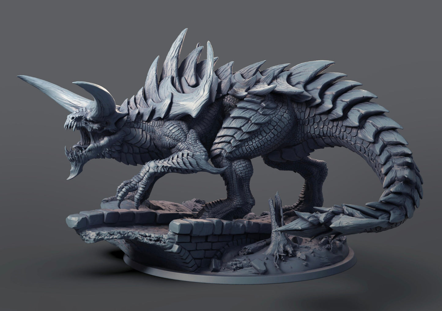 Legendary Tarrasque Monster | Dungeons and Dragons Miniature from Lord of the Print | Fantasy Model for Pathfinder or any Table Top Game